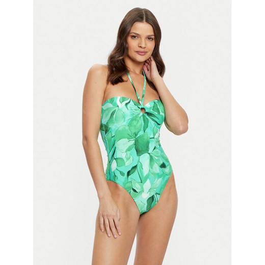 Seafolly Strój kąpielowy Secret Garden 11124-220 Zielony ze sklepu MODIVO w kategorii Stroje kąpielowe - zdjęcie 182684842