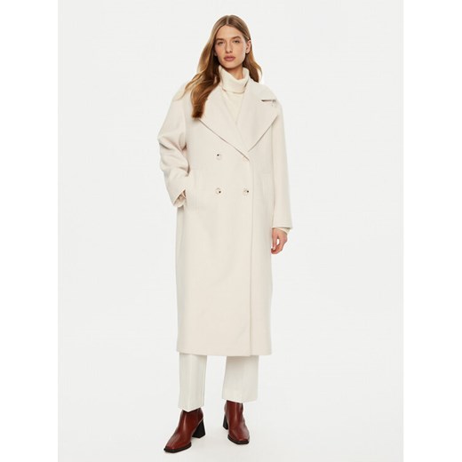 Imperial Płaszcz zimowy KI54IID Écru Loose Fit ze sklepu MODIVO w kategorii Płaszcze damskie - zdjęcie 182684862