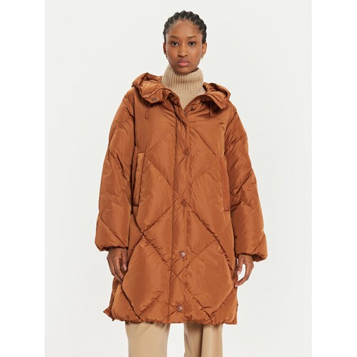 Weekend Max Mara Kurtka puchowa Guelfo 2425496092 Brązowy Regular Fit ze sklepu MODIVO w kategorii Kurtki damskie - zdjęcie 182684864