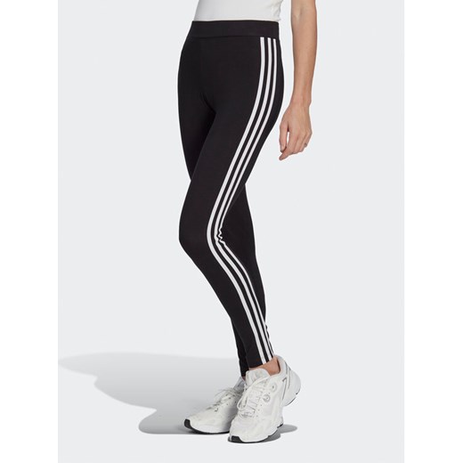 adidas Legginsy Adicolor Classics 3-Stripes Leggings IB7383 Czarny ze sklepu MODIVO w kategorii Spodnie damskie - zdjęcie 182684871