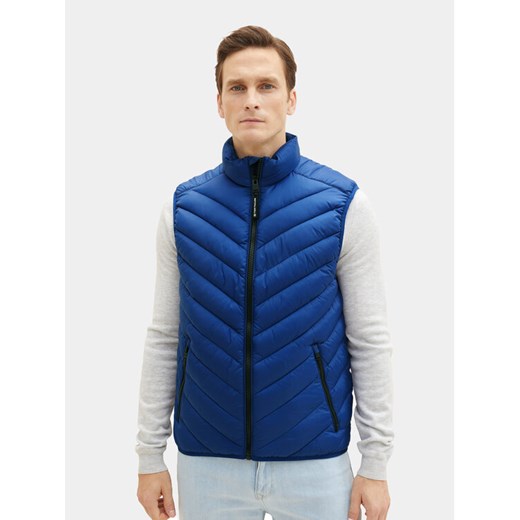 Tom Tailor Kamizelka 1036072 Niebieski Regular Fit ze sklepu MODIVO w kategorii Kamizelki męskie - zdjęcie 182684880