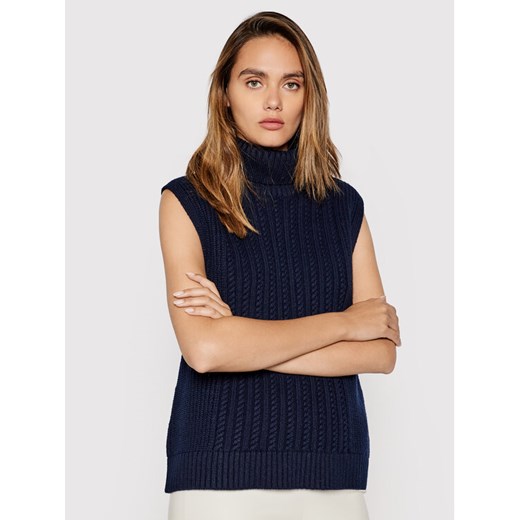 Victoria Victoria Beckham Golf Summer 2321KJU002823A Granatowy Regular Fit ze sklepu MODIVO w kategorii Kamizelki damskie - zdjęcie 182684930