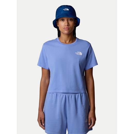 The North Face T-Shirt Simple Dome NF0A87U4 Niebieski Loose Fit ze sklepu MODIVO w kategorii Bluzki damskie - zdjęcie 182684972