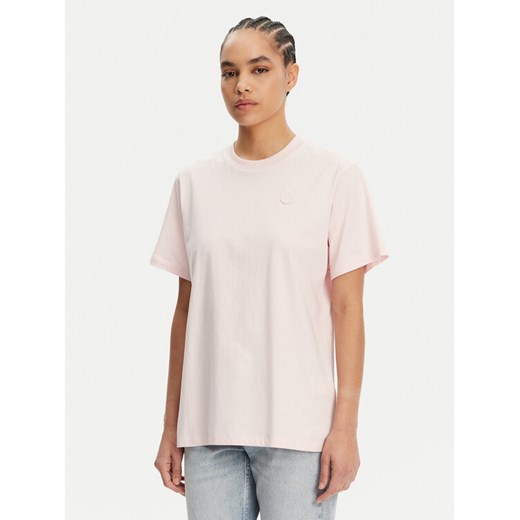 HUGO T-Shirt Vintage 50518139 Różowy Relaxed Fit ze sklepu MODIVO w kategorii Bluzki damskie - zdjęcie 182685063