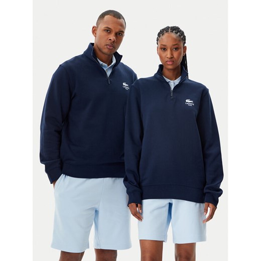 Lacoste Bluza Unisex SH2735 Granatowy Regular Fit ze sklepu MODIVO w kategorii Bluzy męskie - zdjęcie 182685074