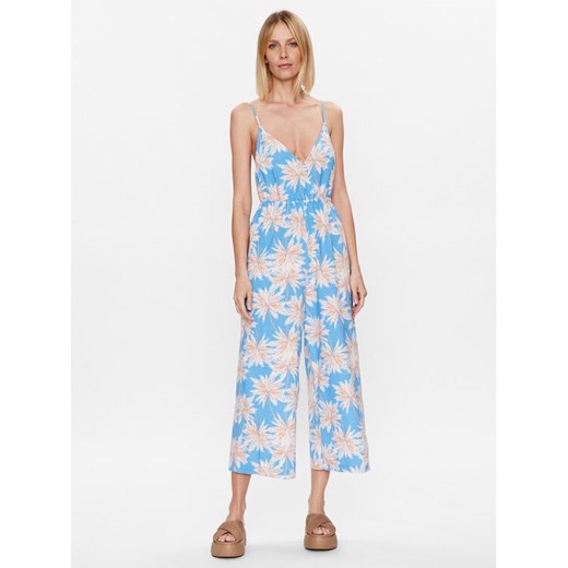 Roxy Kombinezon Never Ending Summer ERJX603348 Błękitny Regular Fit ze sklepu MODIVO w kategorii Kombinezony damskie - zdjęcie 182685103