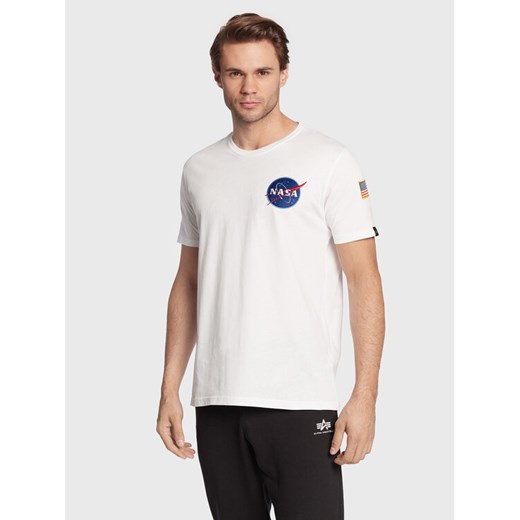 Alpha Industries T-Shirt Space Shuttle 176507 Biały Regular Fit Alpha Industries L MODIVO