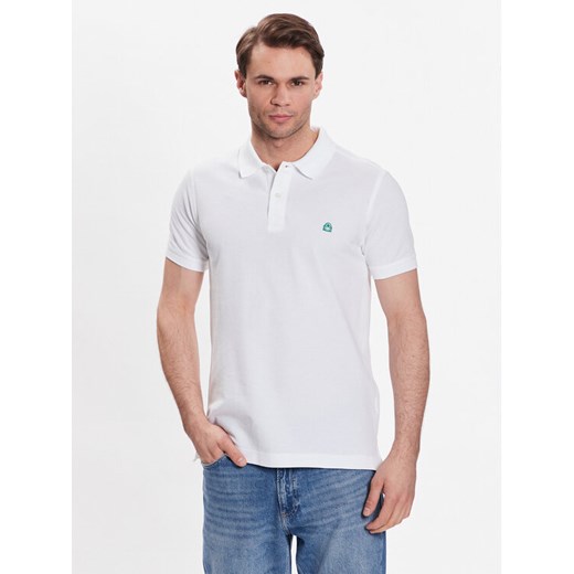 United Colors Of Benetton Polo 3089J3179 Biały Regular Fit ze sklepu MODIVO w kategorii T-shirty męskie - zdjęcie 182685162