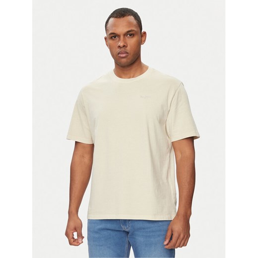Pepe Jeans T-Shirt Jacko PM508664 Beżowy Regular Fit ze sklepu MODIVO w kategorii T-shirty męskie - zdjęcie 182685170