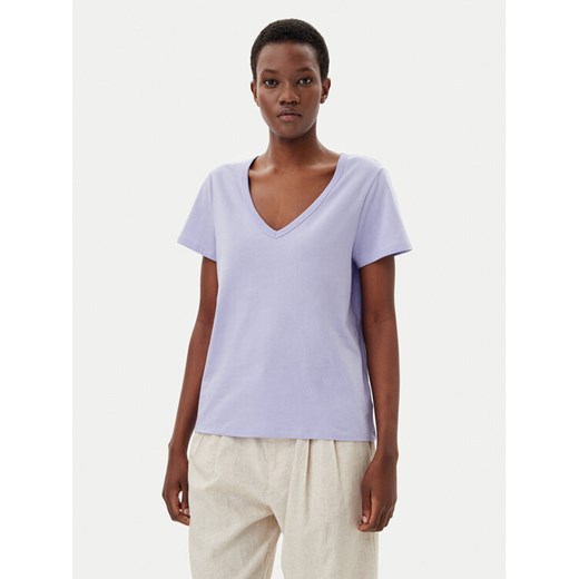 Gap T-Shirt 723631-00 Fioletowy Regular Fit ze sklepu MODIVO w kategorii Bluzki damskie - zdjęcie 182685251