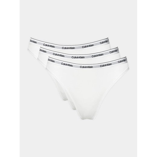 Calvin Klein Underwear Komplet 3 par stringów 000QD5209E Biały ze sklepu MODIVO w kategorii Majtki damskie - zdjęcie 182685284