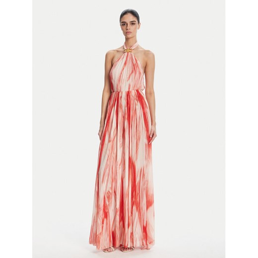 Elisabetta Franchi Sukienka letnia ABR4752E2 CP9 Czerwony Regular Fit ze sklepu MODIVO w kategorii Sukienki - zdjęcie 182685441
