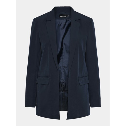 Pieces Marynarka Bossy 17114792 Granatowy Oversize ze sklepu MODIVO w kategorii Marynarki damskie - zdjęcie 182685482