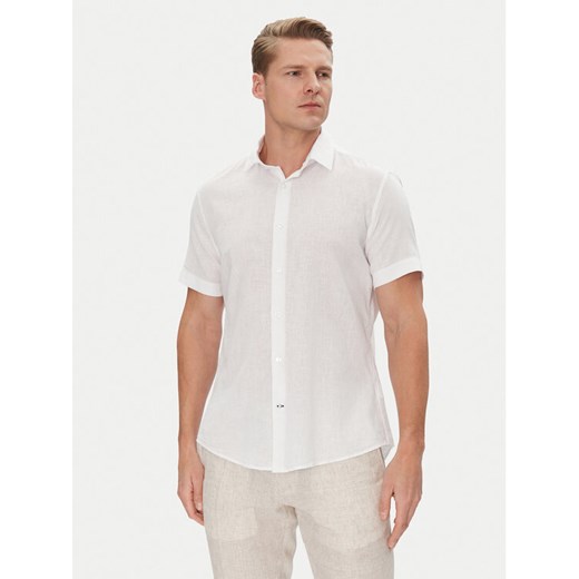 JOOP! Koszula 17 JSH-209Pit 30047056 Écru Slim Fit ze sklepu MODIVO w kategorii Koszule męskie - zdjęcie 182685490
