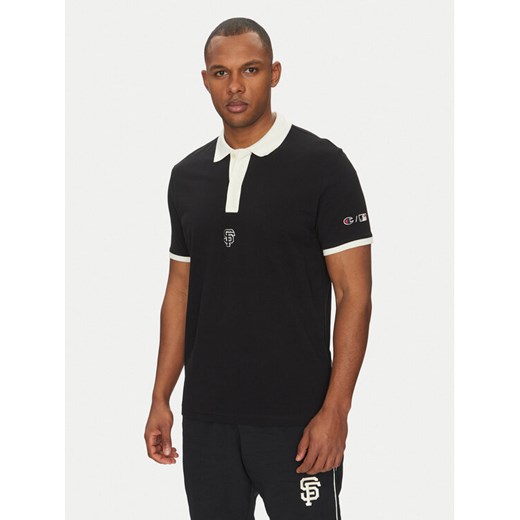 Champion Polo 221044 Czarny Regular Fit ze sklepu MODIVO w kategorii T-shirty męskie - zdjęcie 182685774