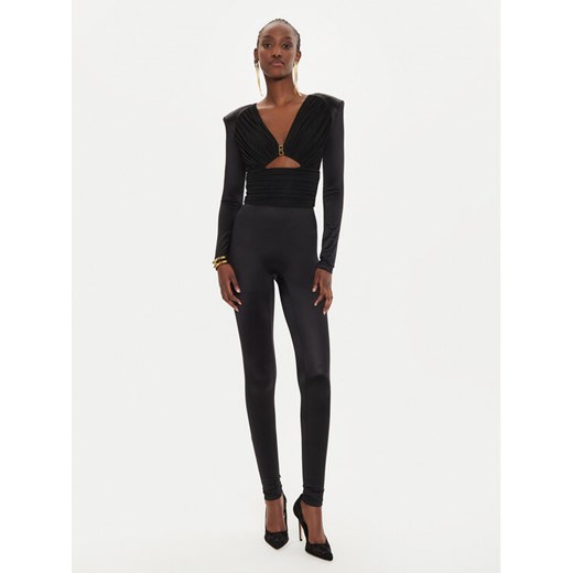 Elisabetta Franchi Kombinezon TU-019-46E2 Czarny Slim Fit ze sklepu MODIVO w kategorii Kombinezony damskie - zdjęcie 182685790