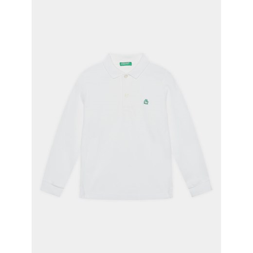 United Colors Of Benetton Polo 3089C300Z Biały Regular Fit ze sklepu MODIVO w kategorii T-shirty chłopięce - zdjęcie 182685832