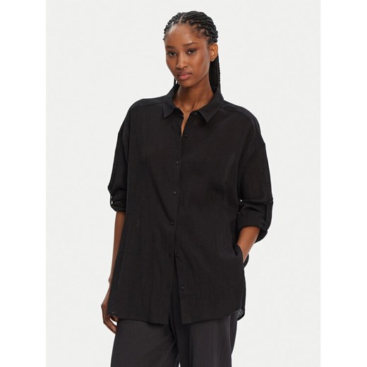 Seafolly Koszula Classic 54027-TO Czarny Regular Fit ze sklepu MODIVO w kategorii Koszule damskie - zdjęcie 182685924