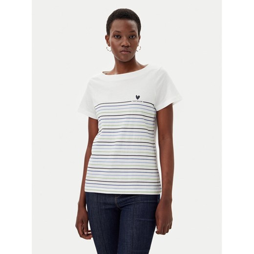 Tom Tailor T-Shirt 1045544 Biały Regular Fit ze sklepu MODIVO w kategorii Bluzki damskie - zdjęcie 182685930