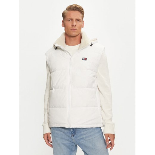 Tommy Jeans Kamizelka DM0DM19632 Biały Regular Fit ze sklepu MODIVO w kategorii Kamizelki męskie - zdjęcie 182685932