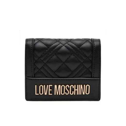 LOVE MOSCHINO Mały Portfel Damski JC5601PP1MLA0000 Czarny ze sklepu MODIVO w kategorii Portfele damskie - zdjęcie 182685944