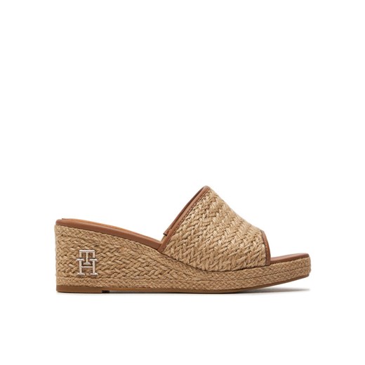 Tommy Hilfiger Espadryle Th Rope Wedge Sandal FW0FW07927 Beżowy ze sklepu MODIVO w kategorii Klapki damskie - zdjęcie 182685972