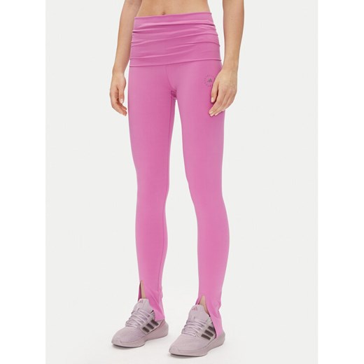 adidas by Stella McCartney Legginsy Stella McCartney TrueStrength JJ1629 Różowy Slim Fit ze sklepu MODIVO w kategorii Spodnie damskie - zdjęcie 182686003
