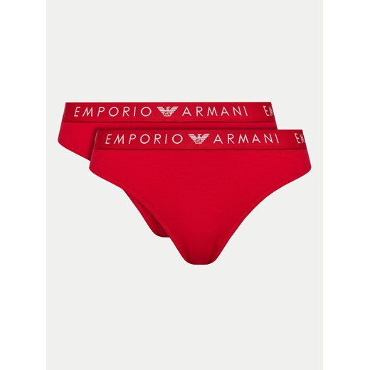 Emporio Armani Underwear Komplet 2 par fig brazylijskich 163337 4F227 10374 Czerwony ze sklepu MODIVO w kategorii Majtki damskie - zdjęcie 182686010