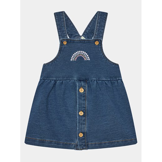 United Colors Of Benetton Sukienka jeansowa 4BAYAV00E Niebieski Regular Fit ze sklepu MODIVO w kategorii Sukienki niemowlęce - zdjęcie 182686021