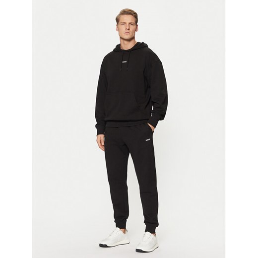 BOSS Dres Wesmallhood 50541065 Czarny Regular Fit ze sklepu MODIVO w kategorii Dresy męskie - zdjęcie 182686052