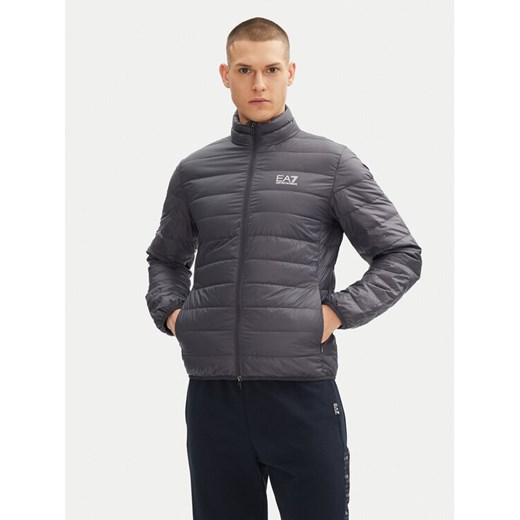 EA7 Emporio Armani Kurtka puchowa 8NPB23 PNGPZ U8115 Szary Regular Fit ze sklepu MODIVO w kategorii Kurtki męskie - zdjęcie 182686090