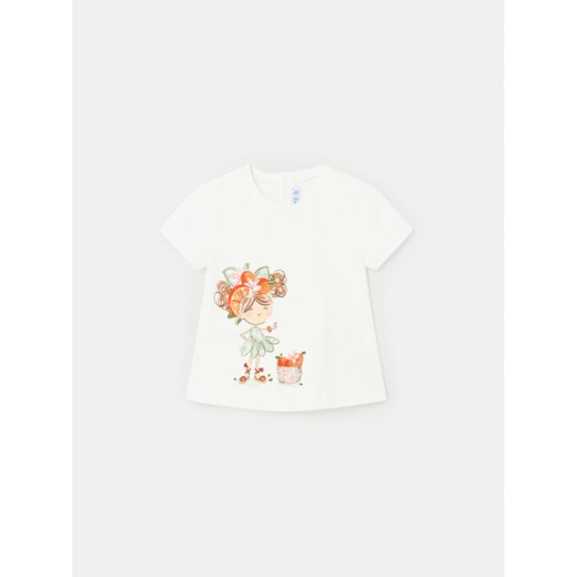 Mayoral T-Shirt 01014 Écru Regular Fit ze sklepu MODIVO w kategorii Koszulki niemowlęce - zdjęcie 182686121