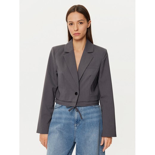 ONLY Marynarka Lalana 15334248 Szary Boxy Fit ze sklepu MODIVO w kategorii Marynarki damskie - zdjęcie 182686131