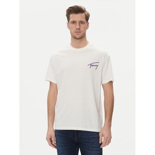 Tommy Jeans T-Shirt Faded Graphic DM0DM20768 Biały Relaxed Fit ze sklepu MODIVO w kategorii T-shirty męskie - zdjęcie 182686143
