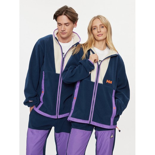 Helly Hansen Polar Unisex Yu Fleece 54018 Granatowy Relaxed Fit ze sklepu MODIVO w kategorii Bluzy męskie - zdjęcie 182686214