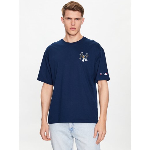 Champion T-Shirt 218923 Granatowy Relaxed Fit ze sklepu MODIVO w kategorii T-shirty męskie - zdjęcie 182686252