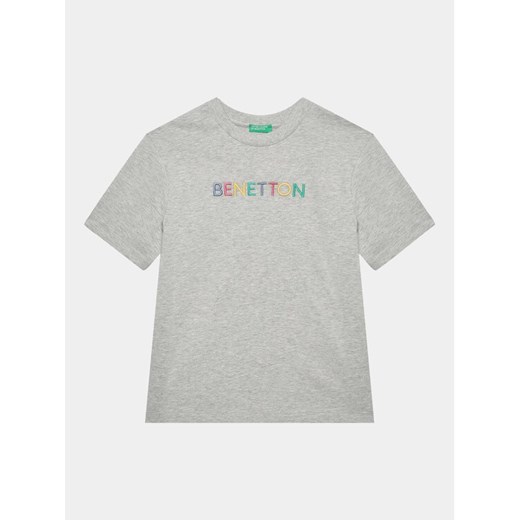 United Colors Of Benetton T-Shirt 3BL0C10DY Szary Regular Fit ze sklepu MODIVO w kategorii T-shirty chłopięce - zdjęcie 182686281