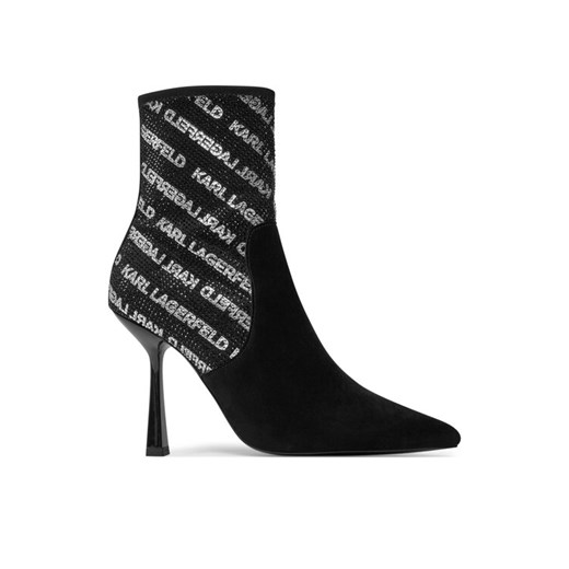 KARL LAGERFELD Botki KL31354 Czarny ze sklepu MODIVO w kategorii Botki - zdjęcie 182686293