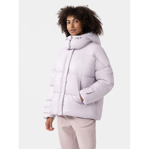 4F Kurtka zimowa 4FAW23TDJAF231 Fioletowy Regular Fit ze sklepu MODIVO w kategorii Kurtki damskie - zdjęcie 182686310