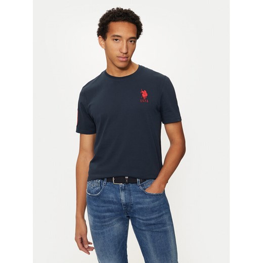 U.S. Polo Assn. T-Shirt MUP3311 Granatowy Slim Fit ze sklepu MODIVO w kategorii T-shirty męskie - zdjęcie 182686313