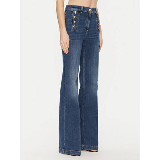 Elisabetta Franchi Jeansy PJ-83D-51E2-V440 Granatowy Regular Fit ze sklepu MODIVO w kategorii Jeansy damskie - zdjęcie 182686360