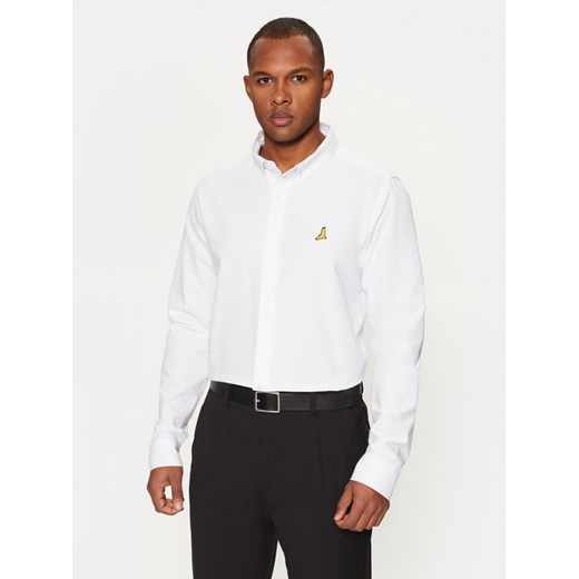 Brave Soul Koszula MSH-230CLAUDIANB Biały Slim Fit ze sklepu MODIVO w kategorii Koszule męskie - zdjęcie 182686363