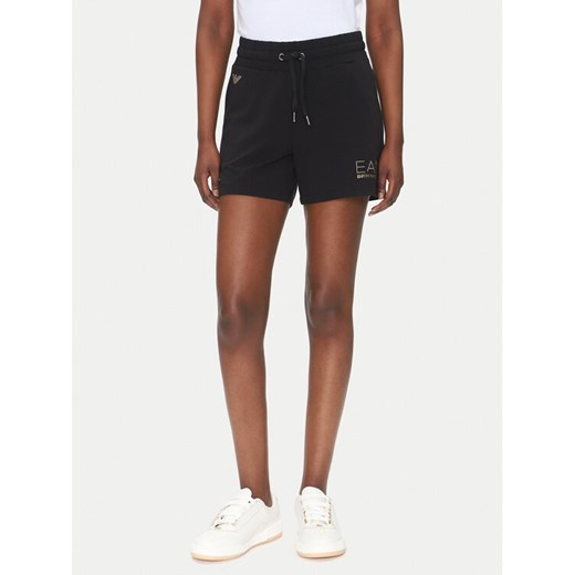 EA7 Emporio Armani Szorty sportowe 7W000269 AF12482 UC001 Czarny Regular Fit ze sklepu MODIVO w kategorii Szorty - zdjęcie 182686423