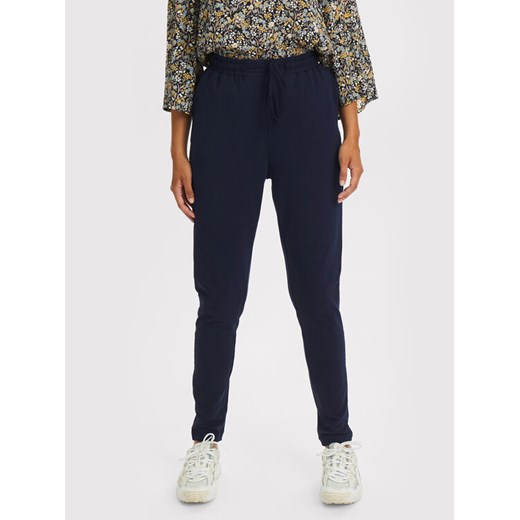 Kaffe Spodnie dresowe Linda 10550279 Granatowy Slim Fit ze sklepu MODIVO w kategorii Spodnie damskie - zdjęcie 182686424