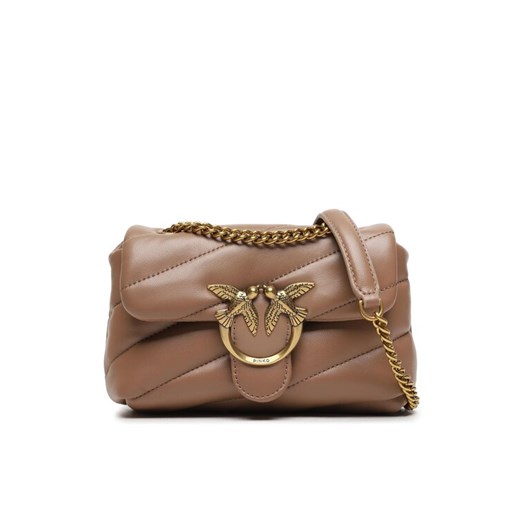 Pinko Torebka Love Baby Puff C AI 23-24 PLTT 100040 A0F2 Beżowy ze sklepu MODIVO w kategorii Kopertówki - zdjęcie 182686450