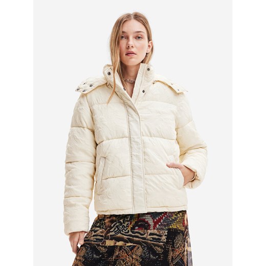 Desigual Kurtka zimowa 23WWEW72 Beżowy Regular Fit ze sklepu MODIVO w kategorii Kurtki damskie - zdjęcie 182686462