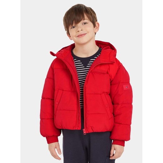 Tommy Hilfiger Kurtka zimowa New York KG0KG07551 Czerwony Relaxed Fit ze sklepu MODIVO w kategorii Kurtki chłopięce - zdjęcie 182686470