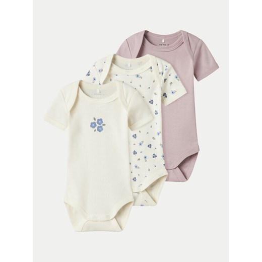 NAME IT Komplet 3 par body dziecięcych 13242189 Beżowy ze sklepu MODIVO w kategorii Body niemowlęce - zdjęcie 182686490