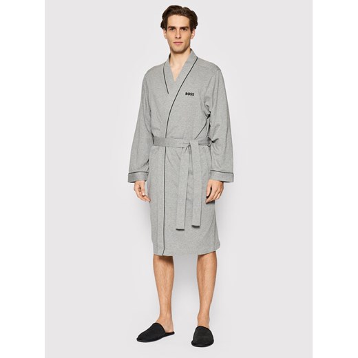 Boss Szlafrok Kimono 50469624 Szary ze sklepu MODIVO w kategorii Szlafroki damskie - zdjęcie 182686584