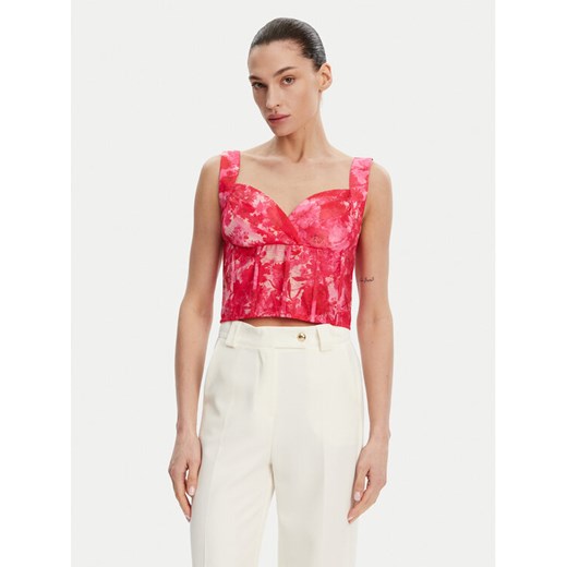 Fracomina Top FR25ST2024W775U6 Różowy Slim Fit ze sklepu MODIVO w kategorii Bluzki damskie - zdjęcie 182686594